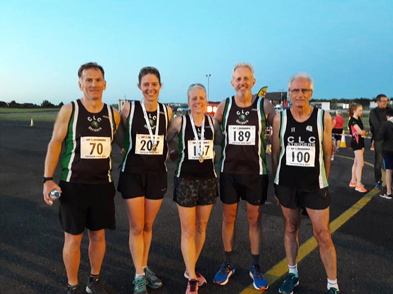 From left to right: Andrew Gage, Nicola Weager, Amelia Mullins, Mike Speke, David James