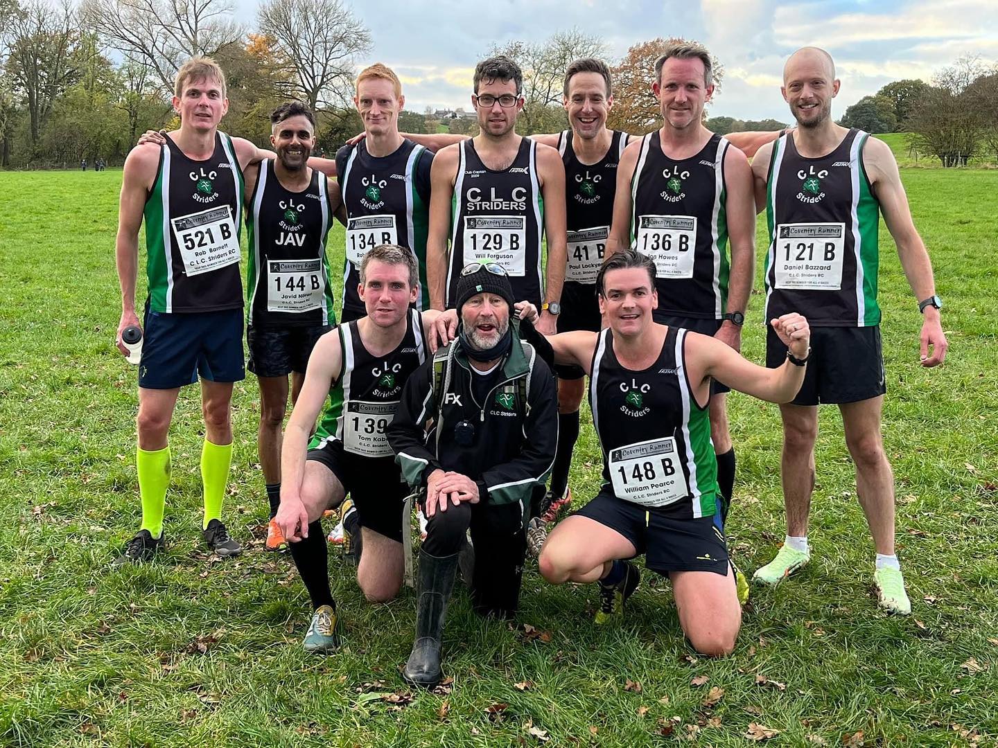 Mens team at Midland and Birmingham XC league