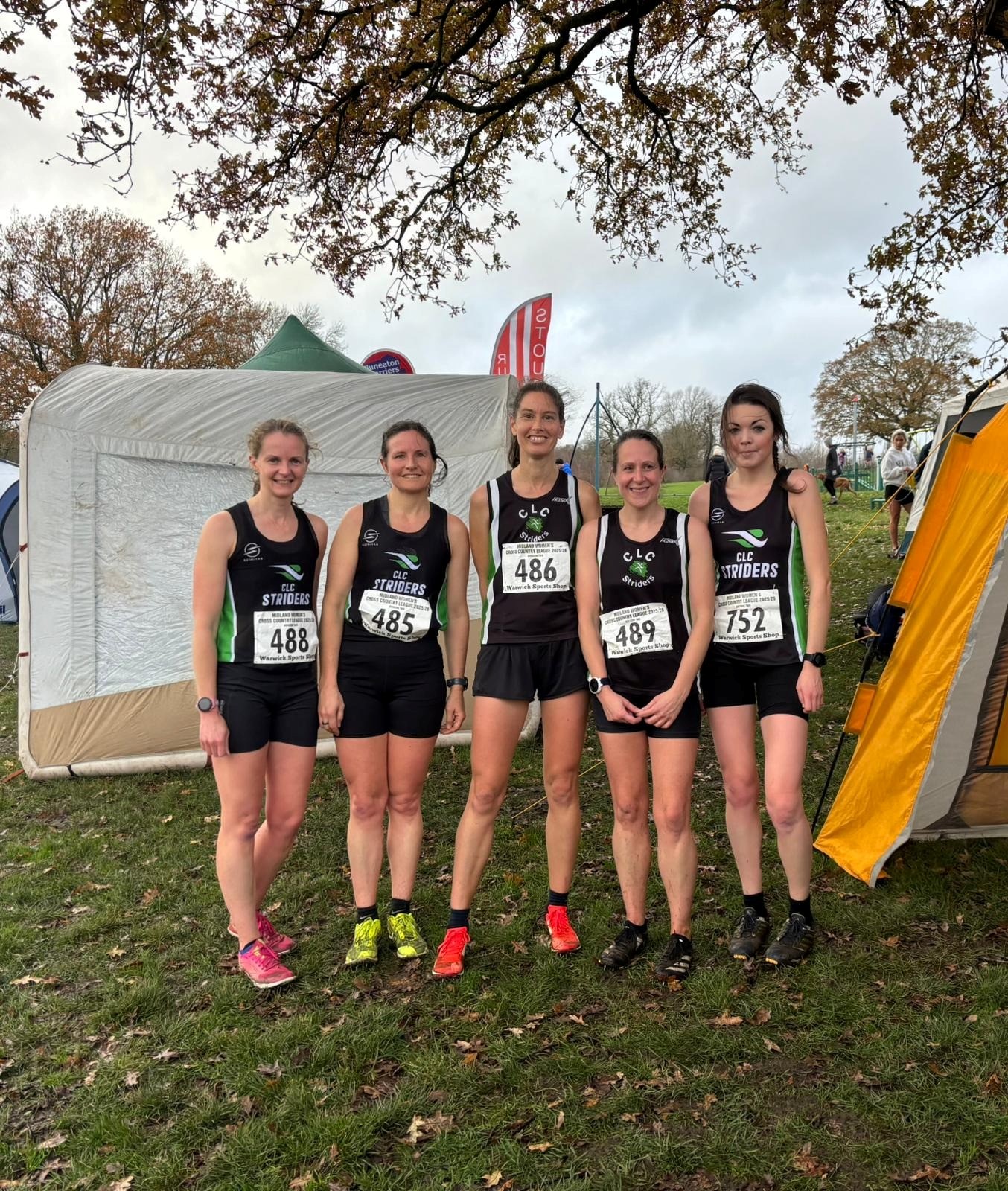 Ladies Midlands Cross Country League division 2 team
